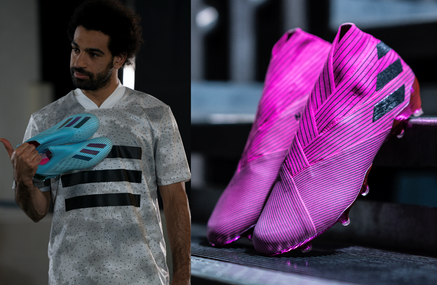 لاعبون محلّيون يظهرون مع النجم الفائز بالكرة الذهبية للدوري الإنجليزي محمد صلاح