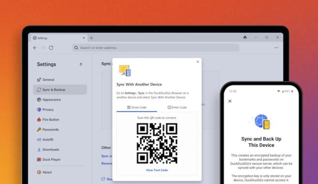 متصفح DuckDuckGo يسهّل على المستخدمين مزامنة بياناتهم