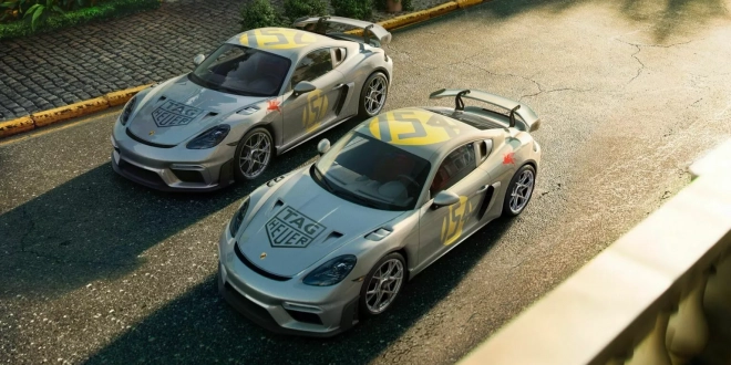 بورش 718 كايمن GT4 RS تتميز بنسخة خاصة من TAG Heuer