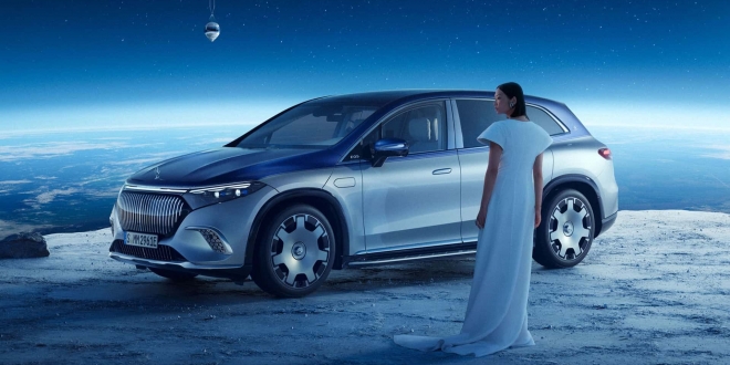 مرسيدس مايباخ EQS SUV تصبح السيارة الرسمية لمشروع السياحة في الفضاء Space Perspective